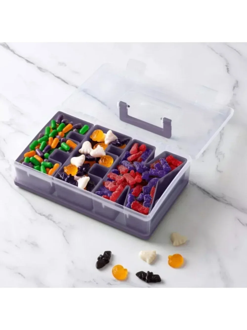 Cook With Color EEK Halloween Snackle Box Food Storage Container Party Decor